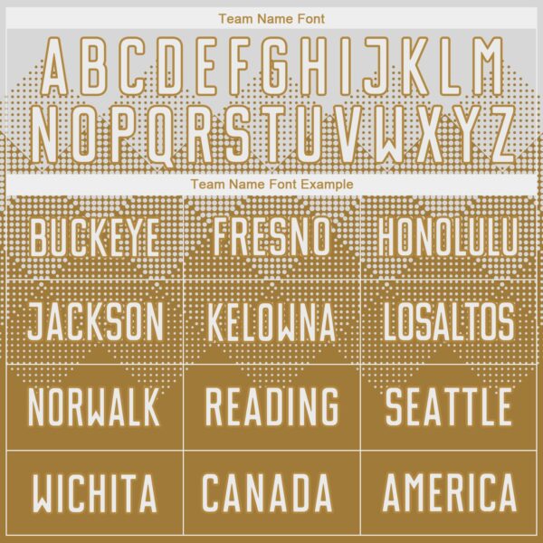 Custom Old Gold White Sublimation Soccer Uniform Jersey