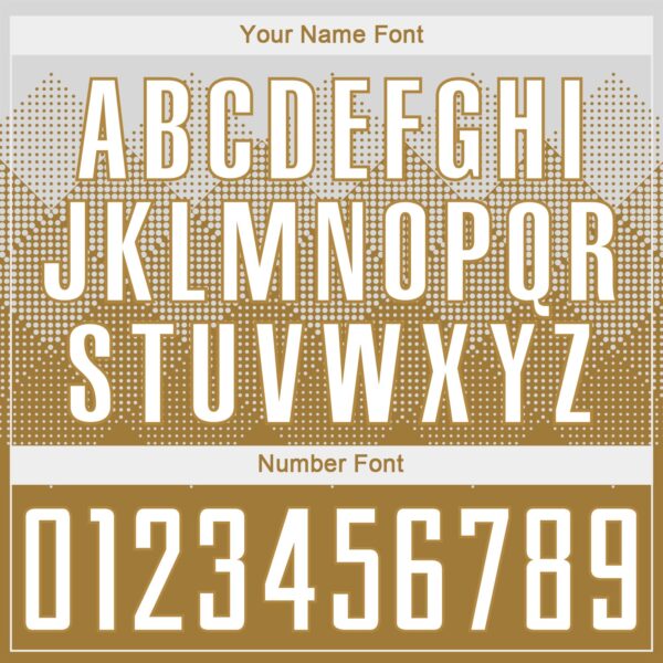 Custom Old Gold White Sublimation Soccer Uniform Jersey