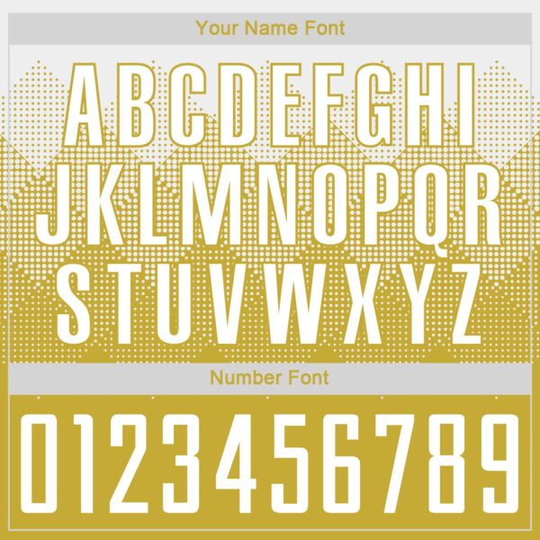 Custom Old Gold White Sublimation Soccer Uniform Jersey