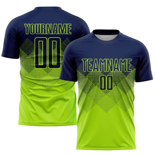 Soccer0645_47a267d5-d6df-4cf2-8670-d8d93524476f Custom Neon Green Navy Sublimation Soccer Uniform Jersey
