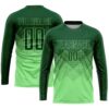 Custom Pea Green Green Sublimation Soccer Uniform Jersey
