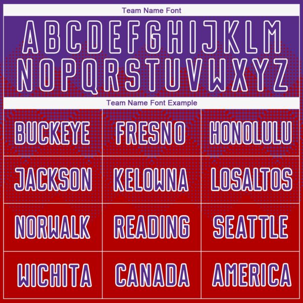 Custom Red Purple-White Sublimation Soccer Uniform Jersey