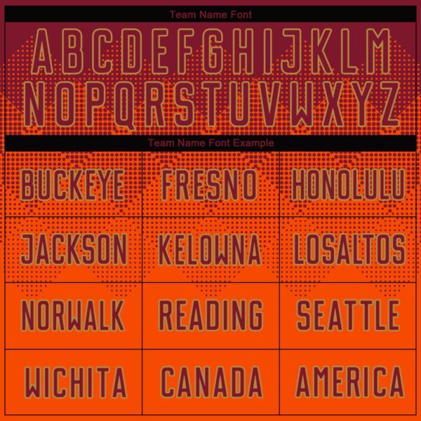 Custom Orange Crimson-Old Gold Sublimation Soccer Uniform Jersey