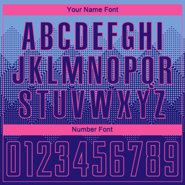 Custom Light Blue Dark Purple-Pink Sublimation Soccer Uniform Jersey