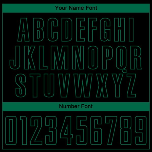 Custom Black Kelly Green Pinstripe Fade Fashion Sublimation Soccer Uniform Jersey