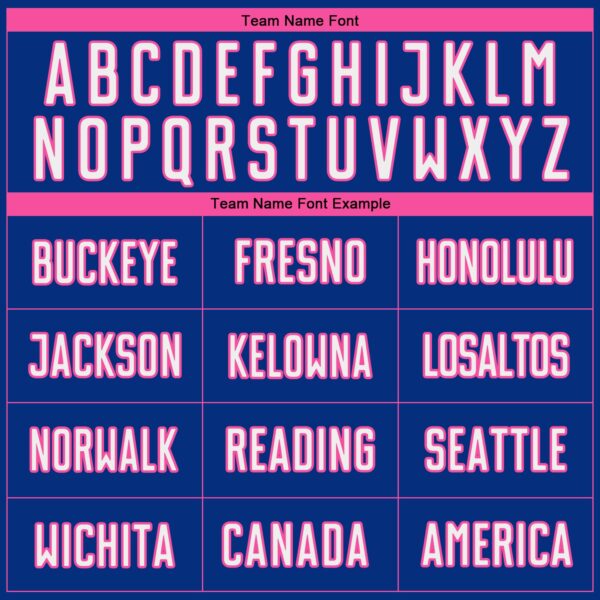 Custom Royal White-Pink Pinstripe Fade Fashion Sublimation Soccer Uniform Jersey