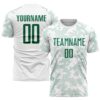 Custom White Kelly Green Sublimation Soccer Uniform Jersey