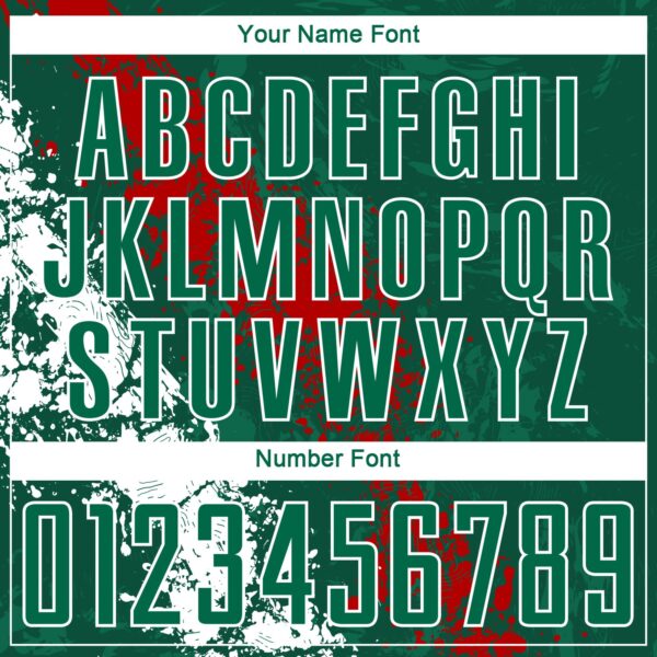 Custom Green Red-White Sublimation Mexico Soccer Uniform Jersey