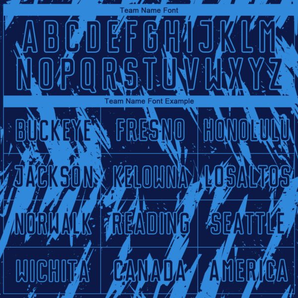 Custom Powder Blue Navy Sublimation Soccer Uniform Jersey