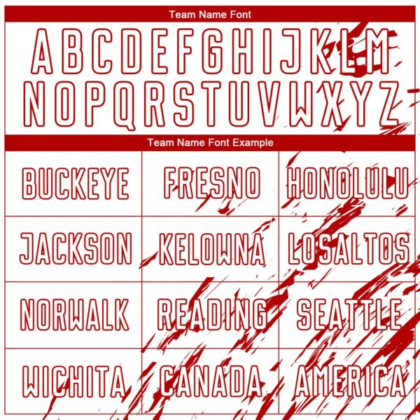 Custom White Red Sublimation Soccer Uniform Jersey