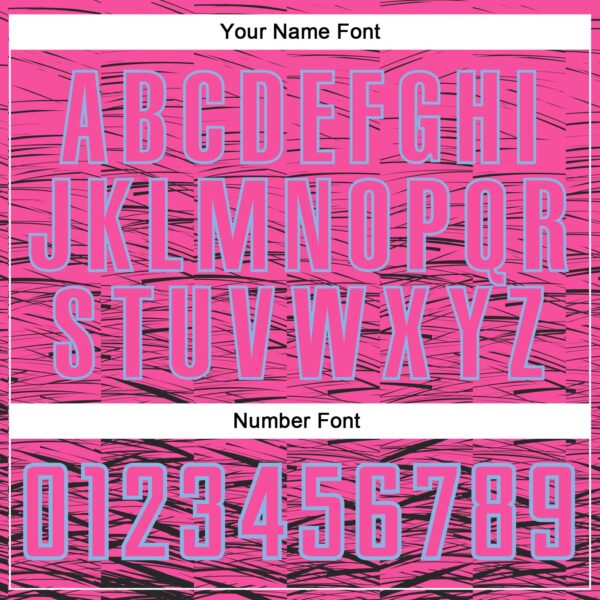 Custom Pink Black-Light Blue Sublimation Soccer Uniform Jersey