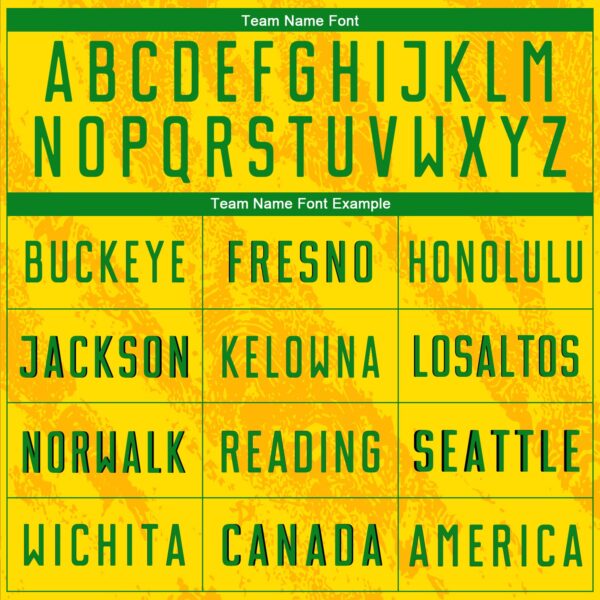 Custom Gold Grass Green Sublimation Soccer Uniform Jersey