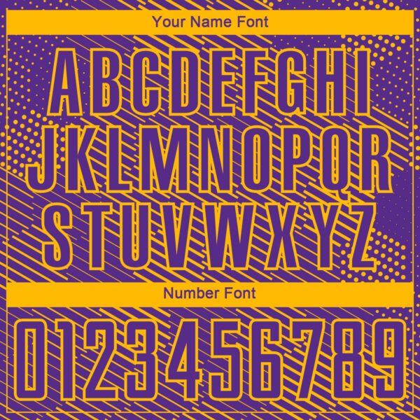 Custom Purple Gold Abstract Hexagon Sublimation Soccer Uniform Jersey