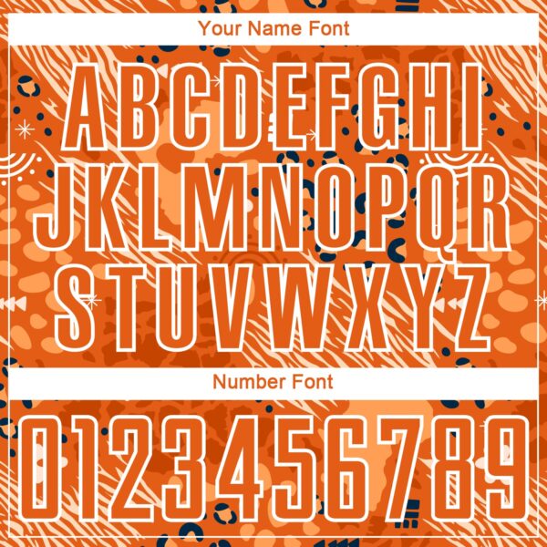 Custom Orange Bay Orange-Black African Pattern Sublimation Soccer Uniform Jersey