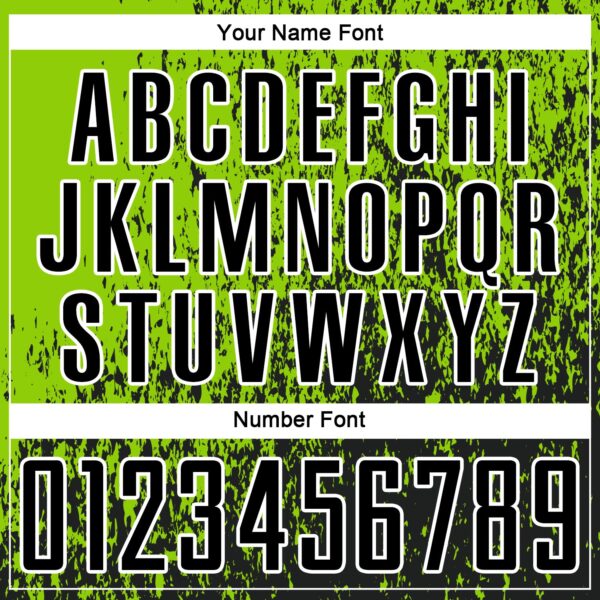 Custom Neon Green Black-White Abstract Fragment Art Sublimation Soccer Uniform Jersey