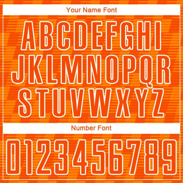 Custom Orange Bay Orange-White Line Sublimation Soccer Uniform Jersey