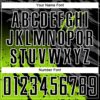Custom Black Neon Green-White Gradient Scratch Splash Sublimation Soccer Uniform Jersey