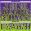Custom Purple Neon Green Gradient Wave Line Sports Sublimation Soccer Uniform Jersey