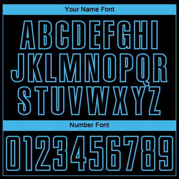 Custom Black Sky Blue Lightning Electric Veins Sublimation Soccer Uniform Jersey