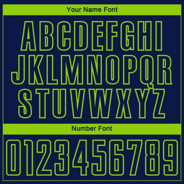 Custom Navy Neon Green Lightning Electric Veins Sublimation Soccer Uniform Jersey