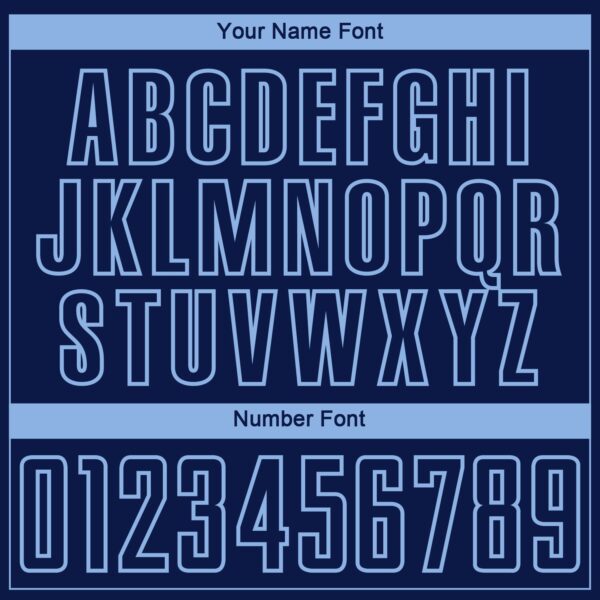 Custom Navy Light Blue Lightning Electric Veins Sublimation Soccer Uniform Jersey