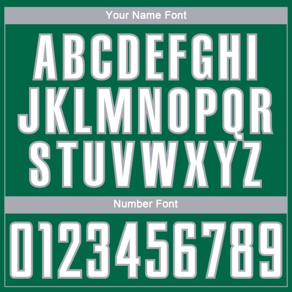 Custom Kelly Green White-Gray Lightning Electric Veins Sublimation Soccer Uniform Jersey