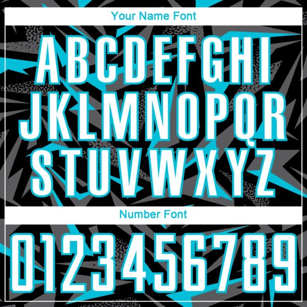 Custom Black White Lakes Blue-Steel Gray Cyber Mecha E-sport Geometric Shards Spike Sublimation Soccer Uniform Jersey