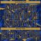Custom Navy Old Gold-Thunder Blue Cyber Mecha E-sport Geometric Shards Spike Sublimation Soccer Uniform Jersey