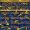 Custom Navy Gold-Thunder Blue Cyber Mecha E-sport Geometric Shards Spike Sublimation Soccer Uniform Jersey