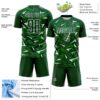Custom Green Grass Green-White Cyber Mecha E-sport Geometric Shards Spike Sublimation Soccer Uniform Jersey