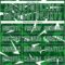 Custom Green Grass Green-White Cyber Mecha E-sport Geometric Shards Spike Sublimation Soccer Uniform Jersey