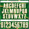 Custom Green White Old Gold-Grass Green Cyber Mecha E-sport Geometric Shards Spike Sublimation Soccer Uniform Jersey