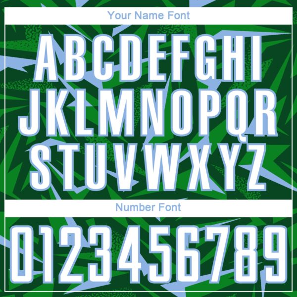 Custom Green White Light Blue-Grass Green Cyber Mecha E-sport Geometric Shards Spike Sublimation Soccer Uniform Jersey