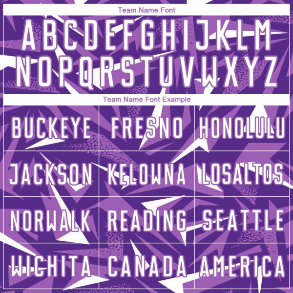 Custom Purple White-Medium Purple Cyber Mecha E-sport Geometric Shards Spike Sublimation Soccer Uniform Jersey