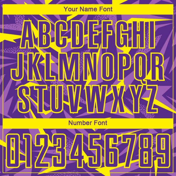 Custom Purple Light Yellow-Medium Purple Cyber Mecha E-sport Geometric Shards Spike Sublimation Soccer Uniform Jersey