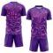 Custom Purple Pink-Medium Purple Cyber Mecha E-sport Geometric Shards Spike Sublimation Soccer Uniform Jersey