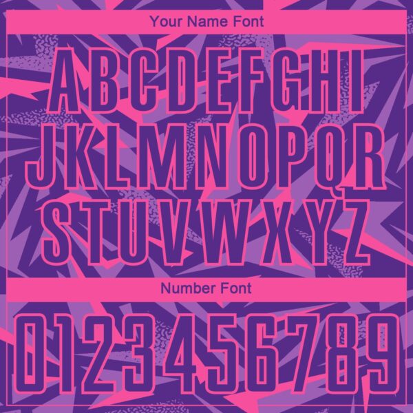 Custom Purple Pink-Medium Purple Cyber Mecha E-sport Geometric Shards Spike Sublimation Soccer Uniform Jersey