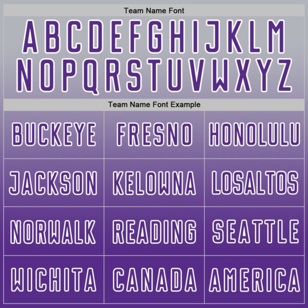 Custom Gray Purple-White Fade Fashion Sublimation Soccer Uniform Jersey