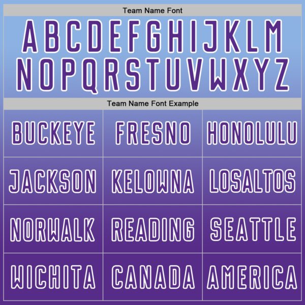 Custom Light Blue Purple-White Fade Fashion Sublimation Soccer Uniform Jersey