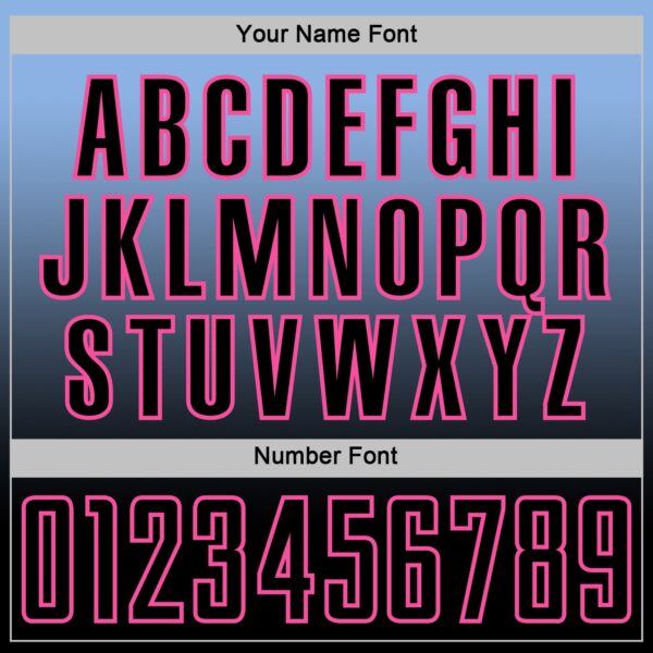 Custom Light Blue Black-Pink Fade Fashion Sublimation Soccer Uniform Jersey