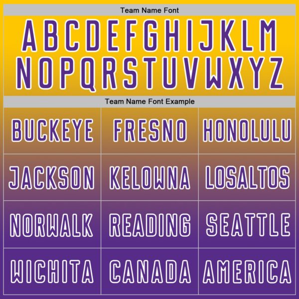 Custom Yellow Purple-White Fade Fashion Sublimation Soccer Uniform Jersey