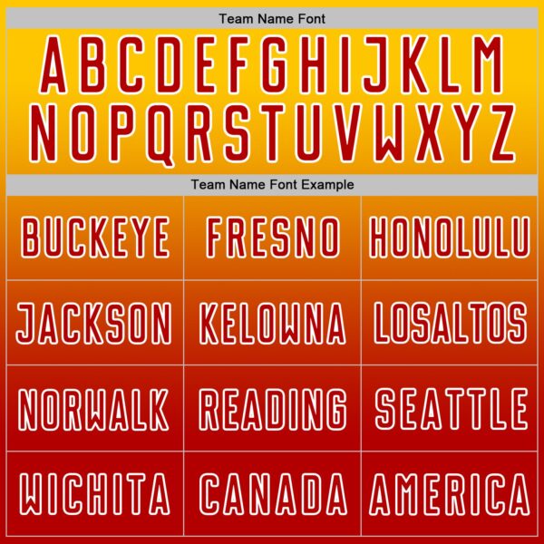 Custom Yellow Red-White Fade Fashion Sublimation Soccer Uniform Jersey