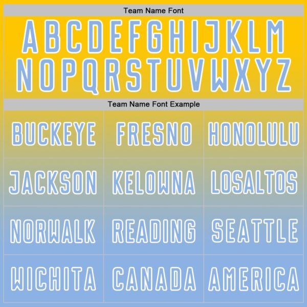 Custom Yellow Light Blue-White Fade Fashion Sublimation Soccer Uniform Jersey