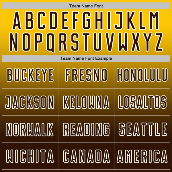 Custom Yellow Brown-White Fade Fashion Sublimation Soccer Uniform Jersey