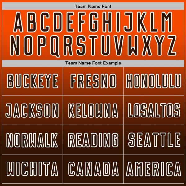 Custom Orange Brown-White Fade Fashion Sublimation Soccer Uniform Jersey