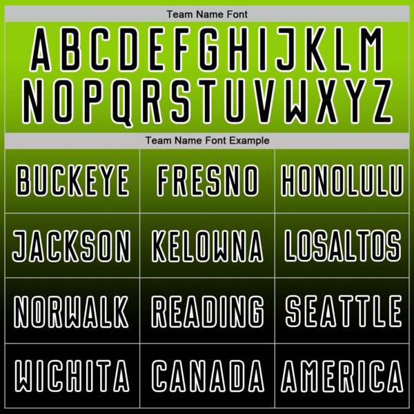 Custom Neon Green Black-White Fade Fashion Sublimation Soccer Uniform Jersey