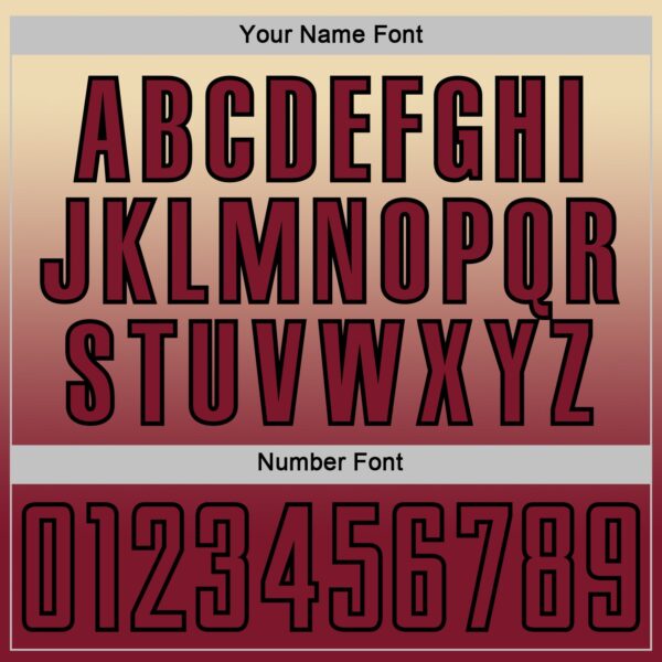 Custom Cream Crimson-Black Fade Fashion Sublimation Soccer Uniform Jersey