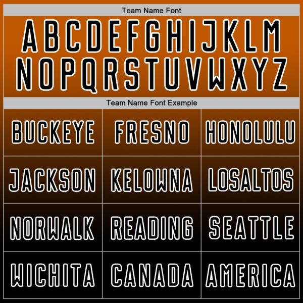 Custom Bay Orange Black-White Fade Fashion Sublimation Soccer Uniform Jersey