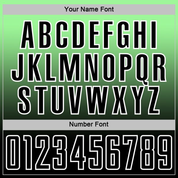 Custom Pea Green Black-White Fade Fashion Sublimation Soccer Uniform Jersey