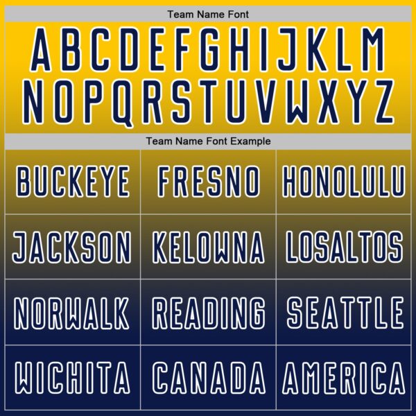 Custom Yellow Navy-White Fade Fashion Sublimation Soccer Uniform Jersey